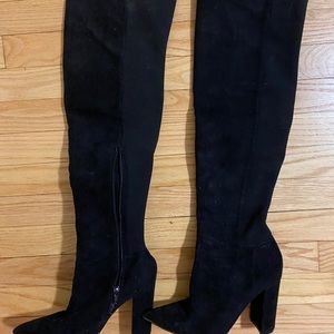 Express over the knee suede boots